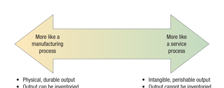 Figure 1.3 - Manufacturing vs Service